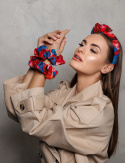 Jedwabna gumka scrunchie "Rose"