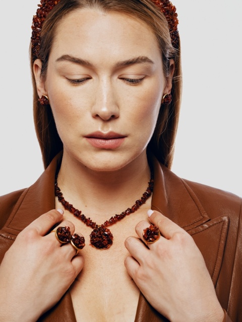 Pierścionek AMBER RING