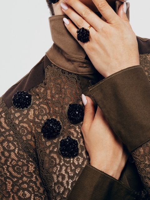 Broszka BALTIC Black Brooch