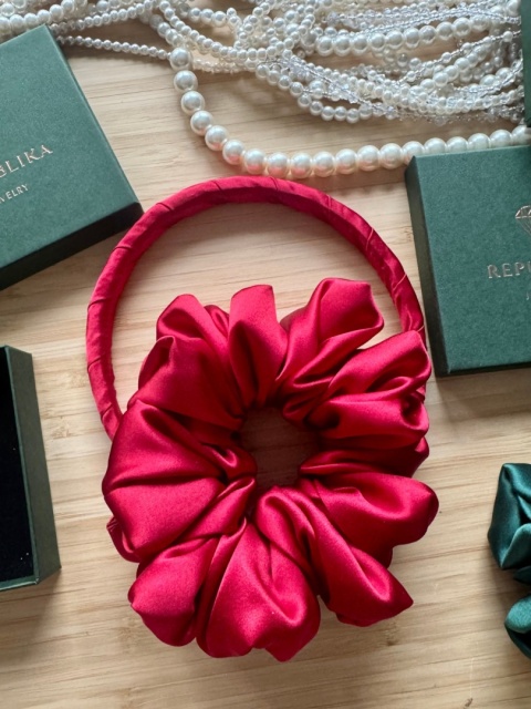 Jedwabna scrunchie SILK