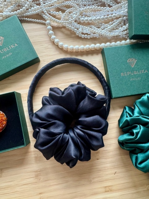 Jedwabna scrunchie SILK
