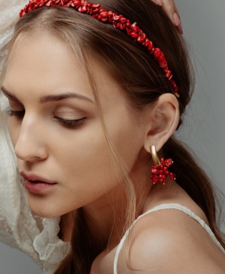 Kolczyki Coral Drops