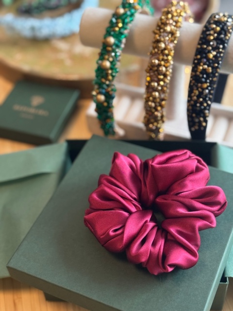 Jedwabna scrunchie SILK