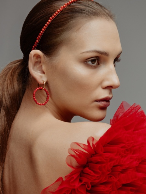 Kolczyki Coral Classic