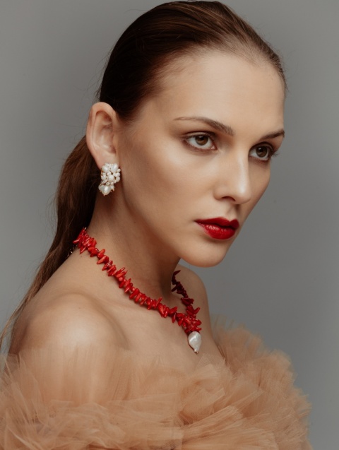 Kolczyki Pearls Blossom