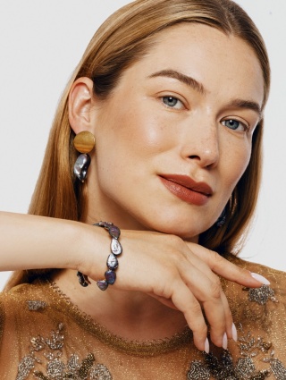 Bransoletka BALTIC Black Pearl