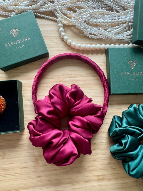 SILK SET gumka+ opaska, różne kolory