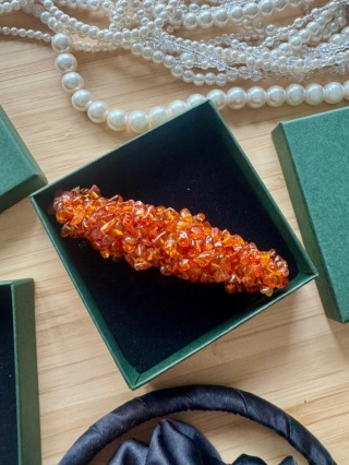 Spinka bursztynowa AMBER